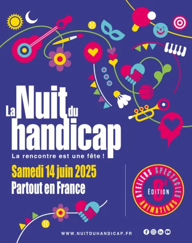 affiche de la nuit du handicap édition 2025